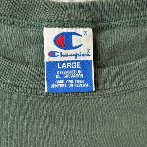 VINTAGE ATLANTA OLYMPICS 1996 GREEN CHAMPION T Shirt L MADE IN USA Single Stitch - Picture 11 of 14